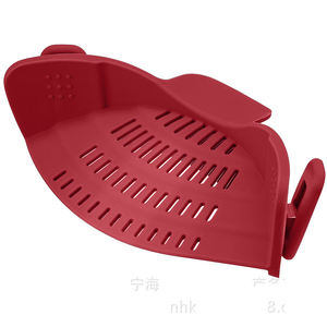 Kitchen Fruit Vegetable Clip on Pot Silicone Pasta <b>Strainer</b> <b>Colander</b> - Product Image 6