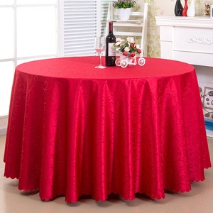 Mantel redondo chino de jacquard damasco con hojas tejidas elegantes, barato y al por mayor, de 132 y 120 pulgadas, para bodas, eventos y restaurantes. - Product Image 1