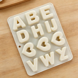 Molde de Silicona Resistente al Calor para Hornear Pasteles, Molde para Pasteles de Gelatina con Forma de Letras, Molde para Donuts, Apto para Horno, para Uso Doméstico - Product Image 1