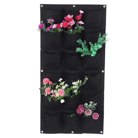 Wholesale Green and Black 2mm Thick Reinforced Planting Bags, Plant Bags, Vertical Greenery Plant Walls, Plant Bag