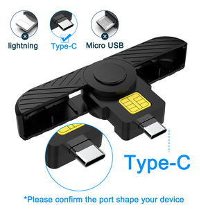 Lector de Tarjetas Inteligentes con Chip EMV USB para Cajeros Automáticos / Lector y Grabador de Tarjetas de Acceso Común (CAC) - Product Image 2