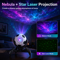 Proyector de Luz con Forma de Balón de Fútbol HENGBO D79, RGB, 7200mAh Recargable, LED+Láser, Luz Ambiental Blanca Neutra