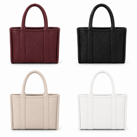Sac fourre-tout de voyage et de bureau pour femme, élégant et personnalisable, minimaliste, avec fermeture éclair, imperméable, en cuir synthétique PU recyclé