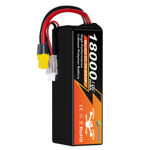 6S/12S/14S 18000mAh 10C カスタムケーブル長 低IR ハイパワー ロジスティクス産業車両 UAV ドローンバッテリー - Product Image 1