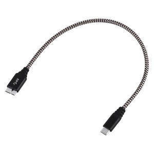 Lung Kay Micro B To Type <b>C</b> Data Cable Nylon Braided 3A Fast <b>Charging</b> For Phone External Hard Drive - Product Image 5