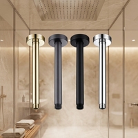 Bras de douche à effet pluie moderne en acier inoxydable, couleur personnalisée, dissimulé, avec extension de tête, plus épais, accessoire de robinetterie de salle de bain pour hôtel et toilettes