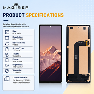 ราคาโรงงาน MAGIREP จอแสดงผล LCD แบบ Incell ขนาด 6.14 นิ้ว สำหรับ <span class=keywords><strong>Samsung</strong></span> Galaxy Z Fold 3 ชุดแผงสัมผัสภายนอกพร้อมดิจิไทเซอร์ OEM - Product Image 2