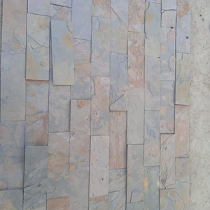 Revestimiento de pared de piedra Natural para pizarra, Panel de piedra oxidado en forma de Z, hecho a mano - Product Image 1