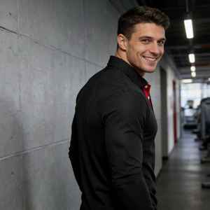 Polos de Hombre Altamente Transpirables, de Secado Rápido, Tejido de Punto, Manga Larga, Estilo Casual para Uso Diario - Product Image 1