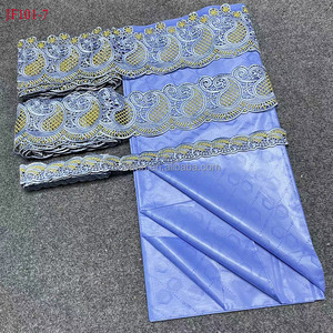 JF101 5 yards Bazin Riche de qualité supérieure, tissu africain uni de haute qualité - Product Image 5