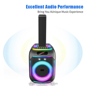 ซับวูฟเฟอร์80W PARTY130พกพาได้ลำโพงไร้สายสำหรับงานปาร์ตี้ระบบคาร่าไมโครโฟนคู่สื่อสารไฟฟ้ากระแสตรง - Product Image 2