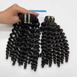 Prix de gros Extensions de cheveux de haute qualité Extensions de cheveux humains de couleur noire Cheveux humains vierges vietnamiens en vrac - Product Image 1