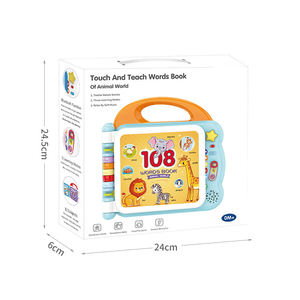 Haute qualité enfants illumination 12 sujets d'apprentissage point anglais lecture jouets bébé mots amusants <span class=keywords><strong>livre</strong></span> <span class=keywords><strong>audio</strong></span> apprentissage machine jouets - Product Image 6