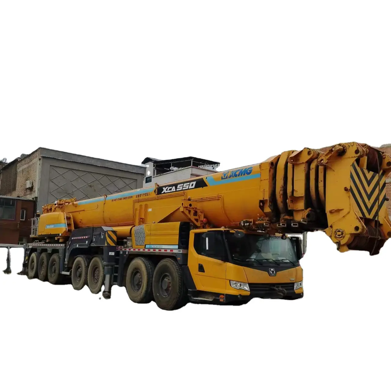 Sıcak satış için çin ünlü marka 550 ton mühendislik makineleri kullanılmış kamyonlu vinç