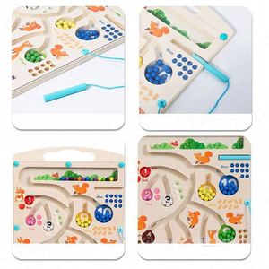 Counting Math Game Eco-Friendly Promotional Magnet Board <b>Squirrel</b> Magnetic Color and Number Maze - Product Image 3