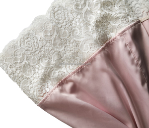 Vente en gros <span class=keywords><strong>de</strong></span> chemises <span class=keywords><strong>de</strong></span> <span class=keywords><strong>nuit</strong></span> en satin <span class=keywords><strong>de</strong></span> luxe <span class=keywords><strong>de</strong></span> haute qualité avec dentelle, vêtements <span class=keywords><strong>de</strong></span> détente élégants <span class=keywords><strong>et</strong></span> sexy pour femmes, <span class=keywords><strong>peignoir</strong></span> <span class=keywords><strong>assorti</strong></span>, robe <span class=keywords><strong>de</strong></span> mariée, demoiselle d'honneur - Product Image 6