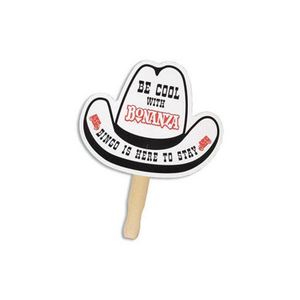 Éventail pliant rond personnalisé en papier avec manche en bois, logo, photo et texte sur mesure pour mariages, événements, remises de diplômes, fêtes, commandes en gros - Product Image 5