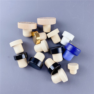 MUESTRA GRATUITA Tapón de sellado metálico reutilizable de Zamak y corcho sintético de madera para botellas de vino, licores, ginebra y vodka - Product Image 1