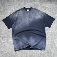 MC BUILD 300 Gsm T-shirts décontractés pour hommes avec transfert graphique DTF, unisexe, surdimensionnés, en coton premium lourd, T-shirts personnalisés