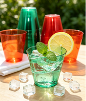 Gobelets à shot jetables en plastique PS de 1 oz et 2 oz, multicolores, petits, rigides, mini, pour dégustation, pour fêtes, bars et événements festifs - Vente en gros