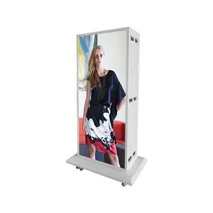Outdoor P4 P6 Die Casting Magnesium Cabinet Led Posters Display Totem Videowall Double View Advertising Case Screen