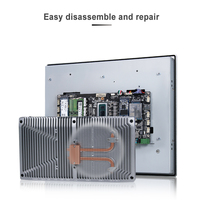 PC industriel haute performance 15 pouces, écran tactile sans ventilateur, processeur Intel Core i7-1255U, 2.5GbE, IP66, panneau HMI