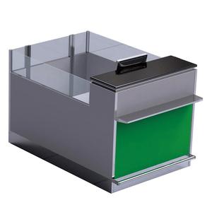Mingle Furniture Escritorio de registro de aeropuerto de MDF personalizable para salidas internacionales para <span class=keywords><strong>control</strong></span> de pasaportes y uso de recepción - Product Image 3