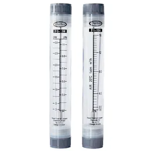 DFG serisi düşük fiyat su akrilik rotametre inline hava su akış ölçer