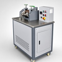 Machine de granulation de plastique à deux rouleaux pour ABS, PC, PA, nylon, composés plastiques techniques, mélange et granulation, test en laboratoire, CE ISO