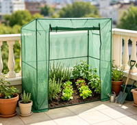 Serre en filet PE avec porte à fermeture éclair enroulable, abri pour plantes, protection contre le gel et la pluie pour la culture de tomates et de légumes en jardin