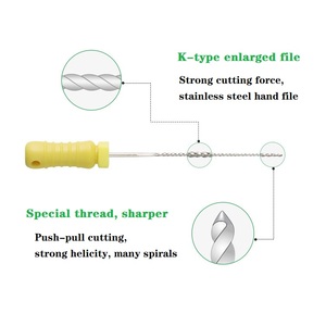 Tập tin sử dụng tay nha khoa endo thép không gỉ <span class=keywords><strong>k</strong></span>-files cho <span class=keywords><strong>k</strong></span>ênh gốc nội nha - Product Image 6