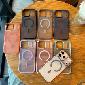 Funda magnética de TPU suave con botones galvanizados para iPhone 17 16 15 Pro Max, cubierta rígida de PC mate para iPhone 17 Air - Product Image 1