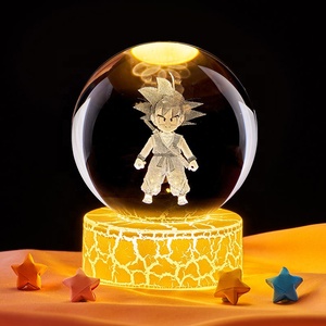 Veilleuse 3D Dragon Ball <span class=keywords><strong>Goku</strong></span>, Ornement LED Lumineux en <span class=keywords><strong>Cristal</strong></span> pour Chambre à Coucher, Cadeau Créatif pour Fête, Anniversaire, Saint-Valentin - Product Image 5