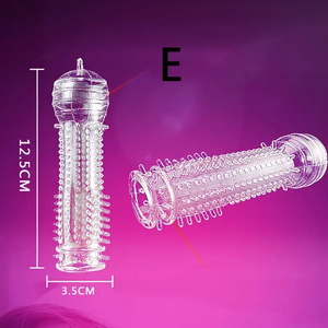 Transparante <span class=keywords><strong>Penis</strong></span> Mouw Condoom Seksspeeltje Voor Mannen Erectie Vergrott Herbruikbare Vertraging <span class=keywords><strong>Cock</strong></span> <span class=keywords><strong>Ring</strong></span> Stimuleren Paren Volwassen Speelgoed - Product Image 2