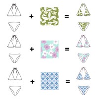 Heißer, süßer Damen-Bikini-Set, sexy Bademode, entwerfen Sie Ihren eigenen Bikini, Strandkleidung