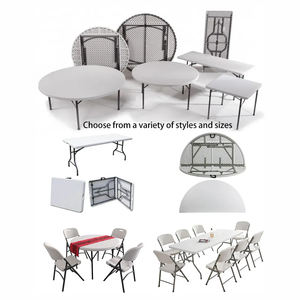 आउटडोर पार्टी कार्यक्रमों के लिए पोर्टेबल 4 फीट <span class=keywords><strong>6</strong></span> फीट गार्डन प्लास्टिक तह डाइनिंग टेबल - Product Image 5