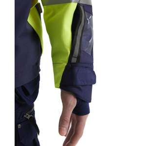 BLAKLADER - 449619183389S Chaqueta de concha de alta visibilidad Amarillo/Azul marino-EAN 7330509714843 ROPA DE TRABAJO DE LA HI-VIS - Product Image 5