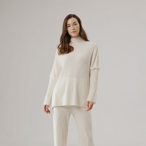 <span class=keywords><strong>Pull</strong></span> en tricot côtelé en <span class=keywords><strong>cachemire</strong></span> Ensemble de pulls à <span class=keywords><strong>col</strong></span> <span class=keywords><strong>roulé</strong></span> pour <span class=keywords><strong>femme</strong></span> - Product Image 4
