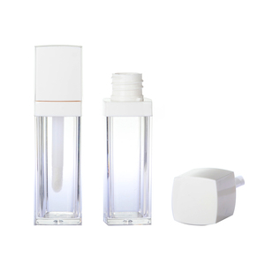 Hộp Đựng Son Bóng Rỗng Màu Trắng Và Trong Suốt Sang Trọng 7Ml Ống Son Bóng Tròn Trong Suốt Bằng Nhựa Ba Chiều Logo Tùy Chỉnh - Product Image 5