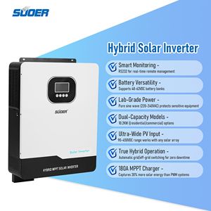 Năng lượng mặt trời biến tần 6000W Wifi lai năng lượng mặt trời biến tần Off Grid 3KW 4.2KW 5KW 6.2kW 10KW 24V 48V năng lượng mặt trời HYBRID <span class=keywords><strong>INVERTER</strong></span> Set cho nhà - Product Image 2