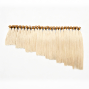 Wholesale 613 Straight Blonde Virgin <b>Human</b> Hair Bundles Brazilian Remy Hair Weave Extensions 10-32 Inch Soft Blonde Hair Bundles - Product Image 6