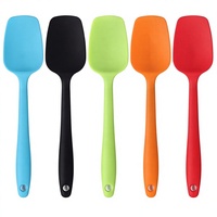 Spatules en silicone de 8,2 pouces, résistantes à la chaleur, design monobloc sans couture, antiadhésives, spatules flexibles, outil de mélange pour la pâtisserie