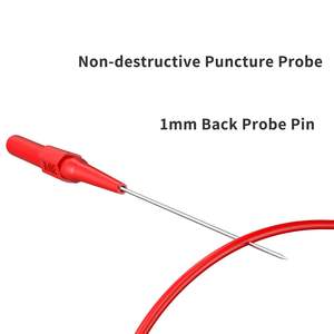 كليكي 5 قطع من إبر الاختبار الطويلة 0.7 مم، إبر اختراق العزل غير المتلفة، من الفولاذ المقاوم للصدأ، للمقياس المتعدد 4 مم - Product Image 4