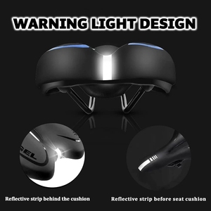 Coussin de vélo souple et confortable pour hommes et femmes <span class=keywords><strong>selle</strong></span> de vélo d'exercice Style simple <span class=keywords><strong>gel</strong></span> vtt siège de vélo de route de montagne - Product Image 4