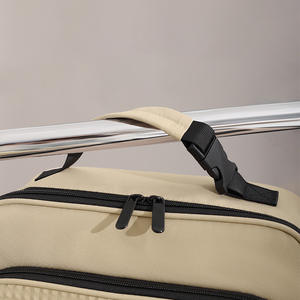 กระเป๋าใส่อาหารกลางวันแบบหุ้มฉนวนขนาดใหญ่ พกพาสะดวกสำหรับปิกนิกกลางแจ้งและการเดินทาง พร้อมช่องตาข่าย สีกากี - Product Image 2