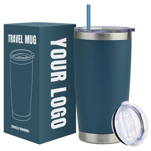 Vaso Térmico Personalizable Vista de 20 oz, Acero Inoxidable, Aislamiento al Vacío, con Tapa Antiderrames, Libre de BPA, Blanco, Venta al por Mayor - Product Image 1