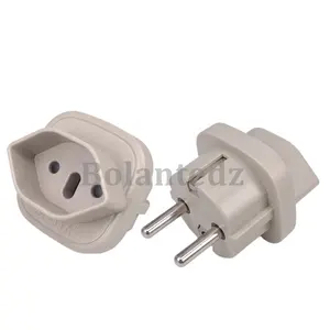 Switzerland to Euro plug adapter Italy to EU Converter Brazil to Type-F Schuko Round 2 pins Connector 16A250V