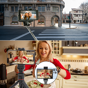 Accessoires pour smartphone : <span class=keywords><strong>Écran</strong></span> <span class=keywords><strong>de</strong></span> contrôle selfie pour vlog avec son en temps réel - Product Image 2