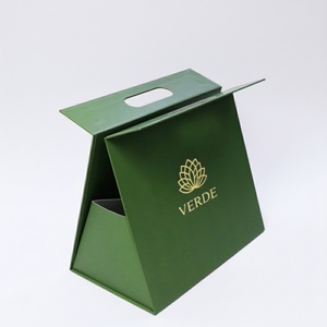 Custom Gift Paper Bags <b>Magnetic</b> Gift Box with Handle Folding Wholesale Foldable Suitcase Clothing Shoe Packaging Box - Product Image 6