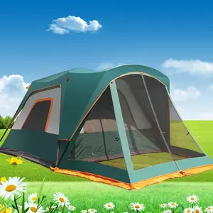 Wind Valley 4 Person Tent Double Layer Tunnel Tent Shelter Ultralight Waterproof Camping Tent